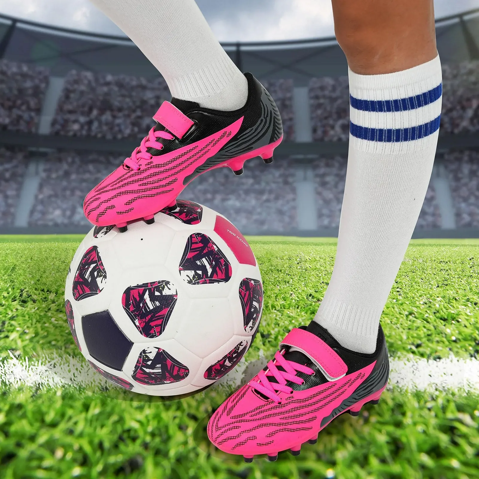 Футбольные Бутсы JABASIC Детские для мальчиков и девочек, фото №2