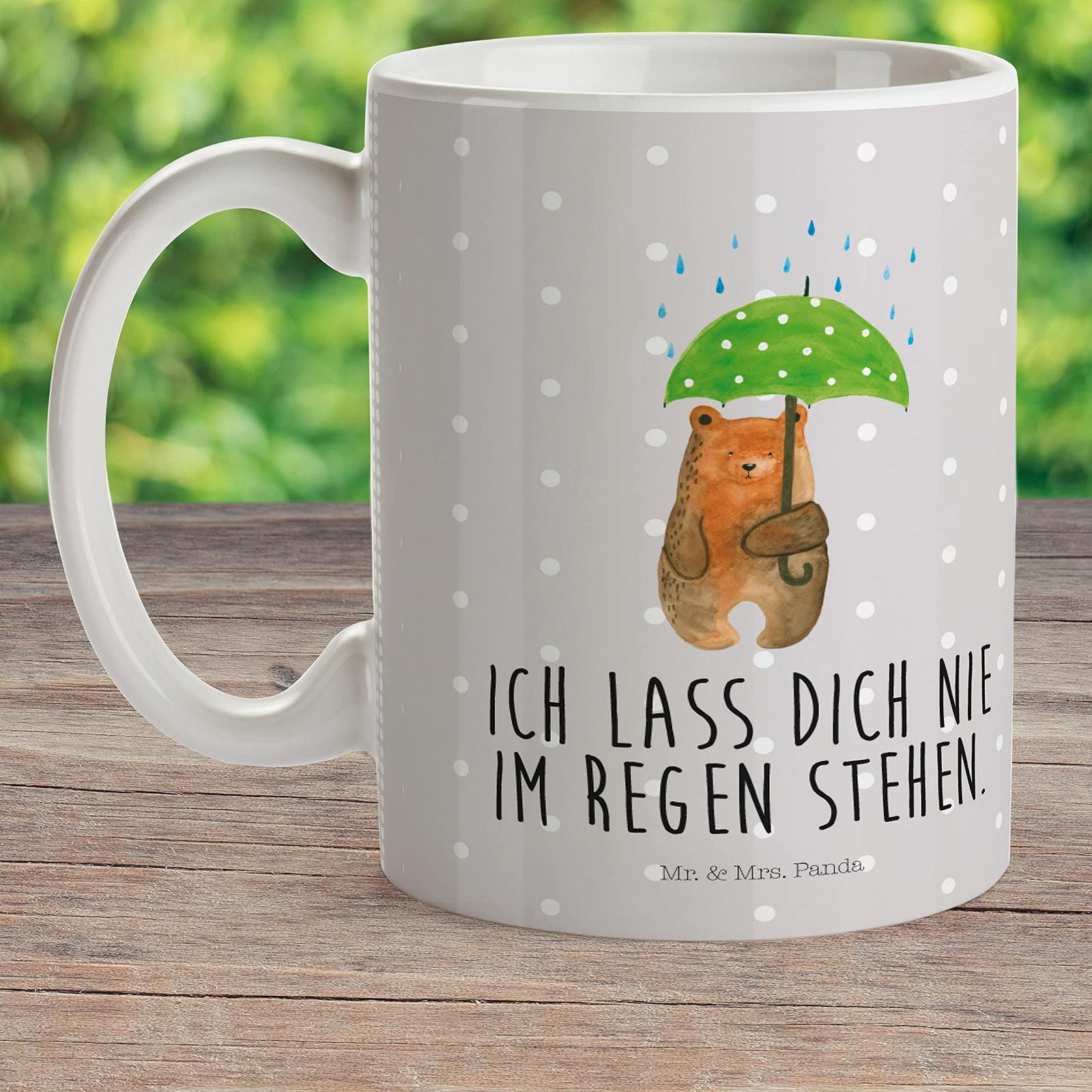 Чашка Mr. & Mrs. Panda Ведмідь Парасолька 300 мл, фото №2