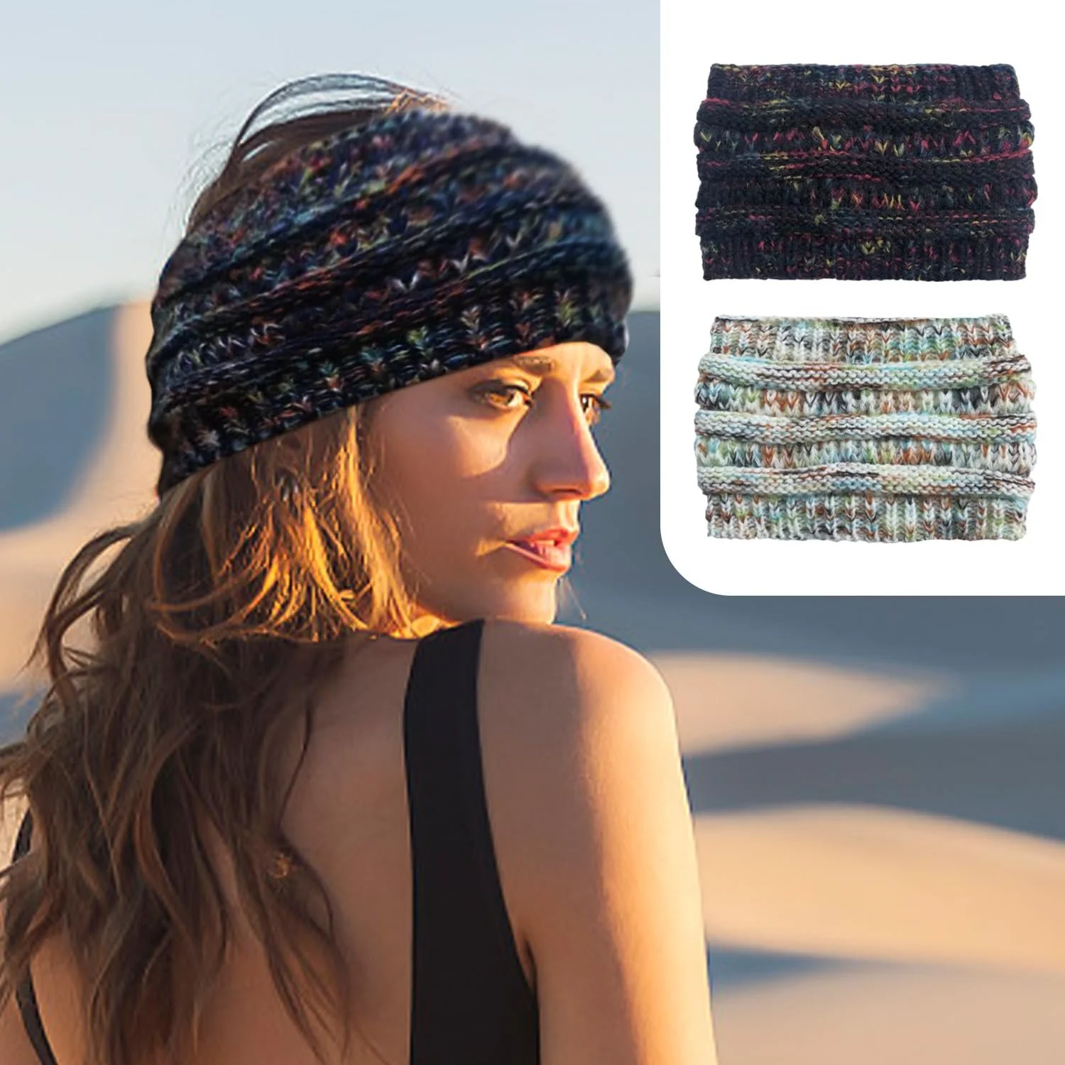 В'язана пов'язка на голову, фото №6