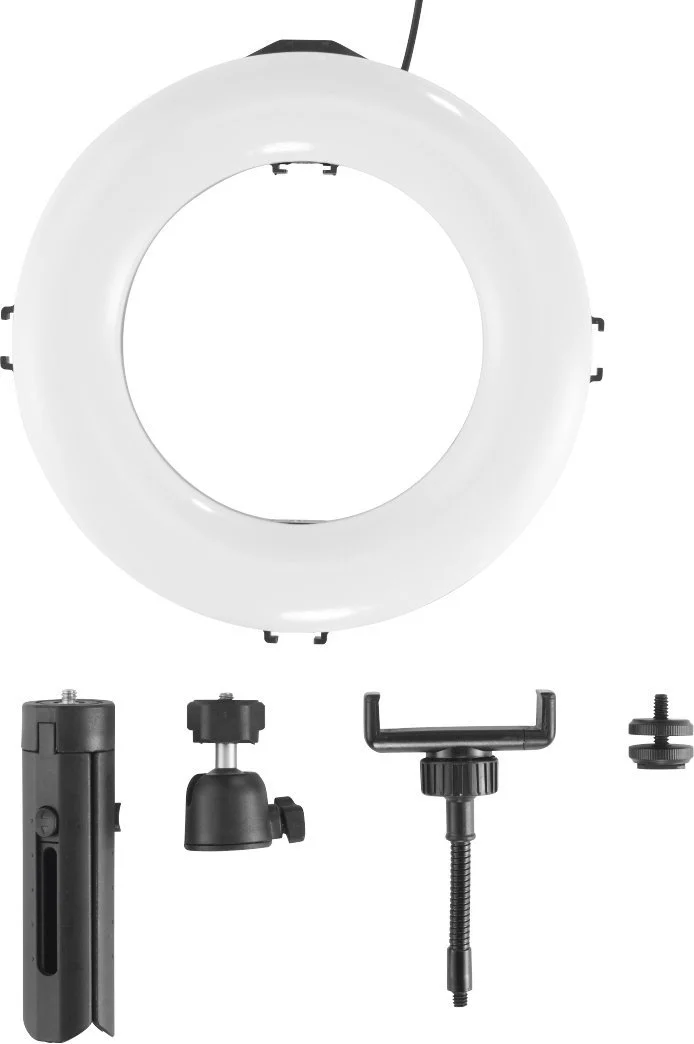 Кільцева лампа з штативом  SpotLight Smart 80 II Чорний, фото №7