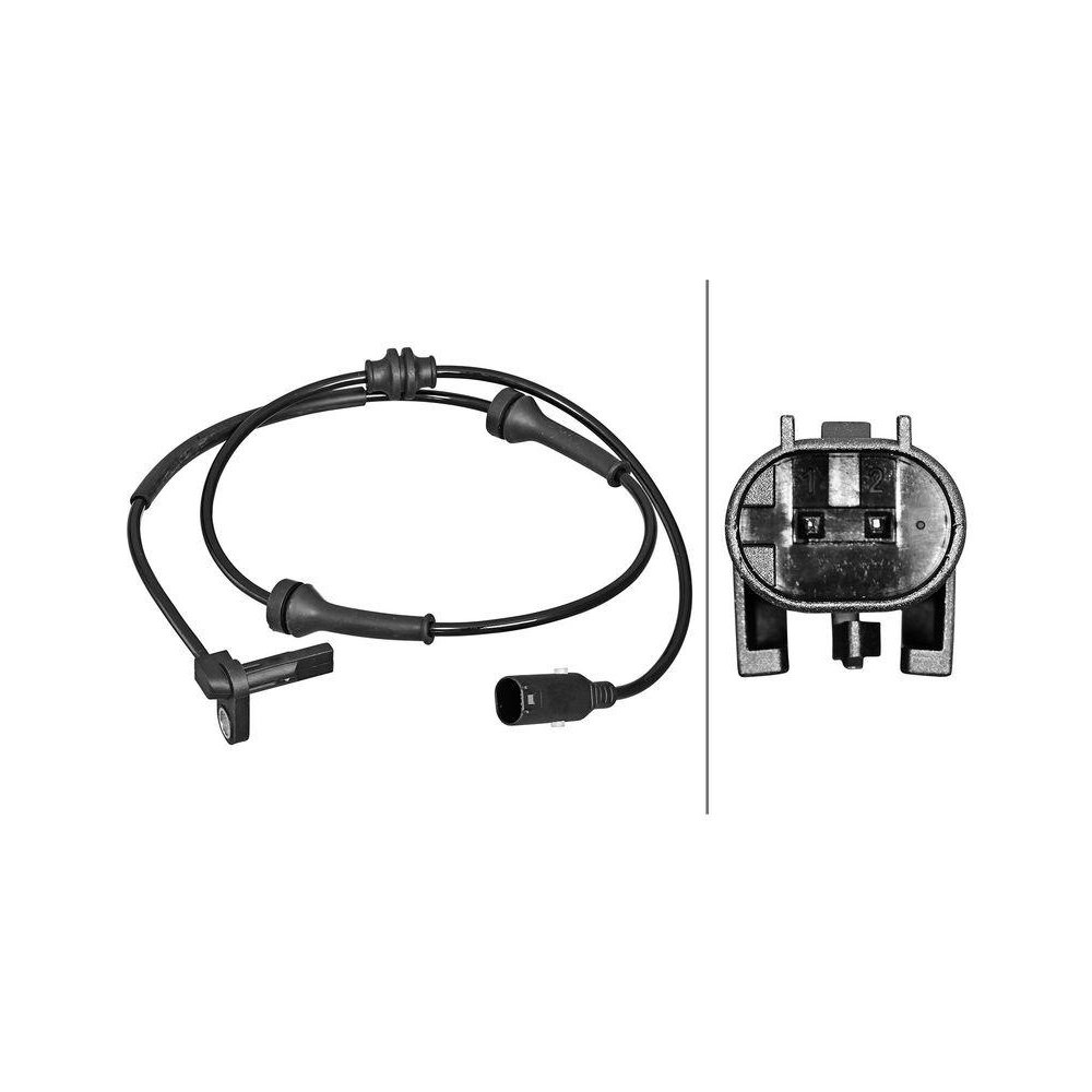 Датчик частоты вращения колеса HELLA 6PU 358 217-131 для CHRYSLER FIAT, передняя ось, фото №1