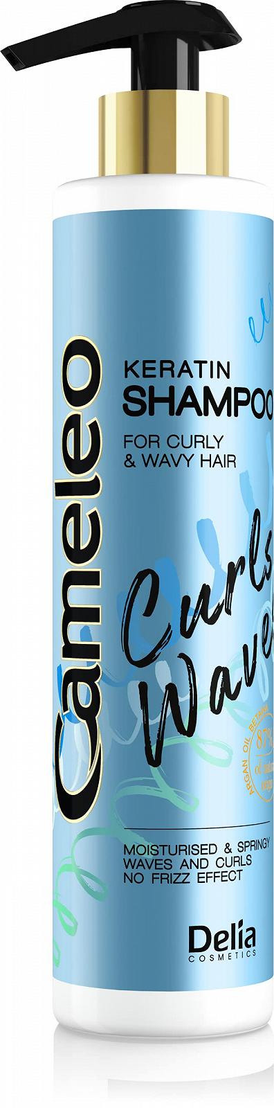 Шампунь Cameleo Keratin для кудрявых и волнистых волос 250 мл, фото №1
