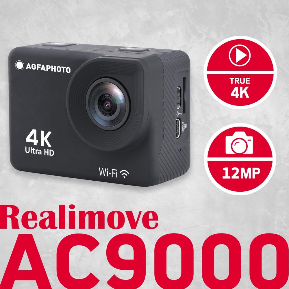 Экшн-камера AgfaPhoto Kodak Realimove AC9000-30M True 4K черный, фото №4