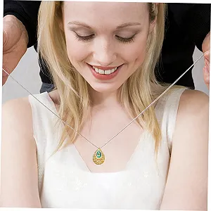 Стрази Плоскі SEWACC Крапля води Смола 18x13мм Синьо-жовтий 100 шт. synthetic.ua - Фото 1