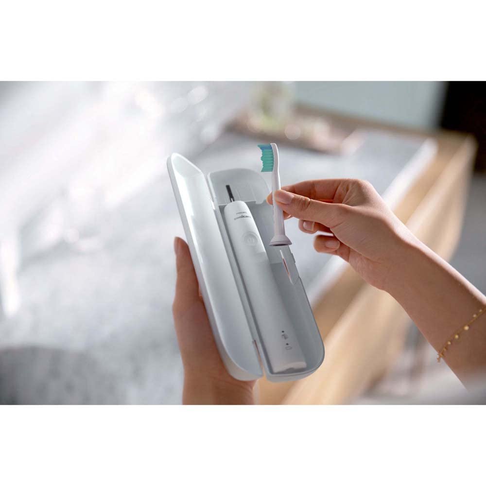 Електрична звукова зубна щітка Philips Sonicare 3100 Series HX3673/13 Біла, фото №5