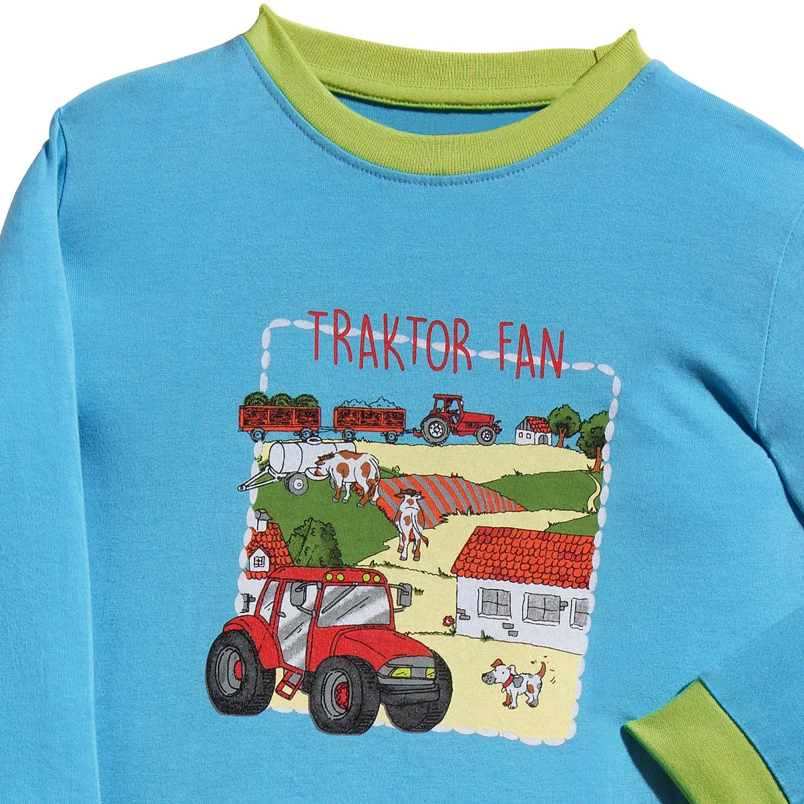 Дитяча піжама Erwin Müller Шорти Ферма Трактор Одношаровий трикотаж 100% бавовна, фото №4
