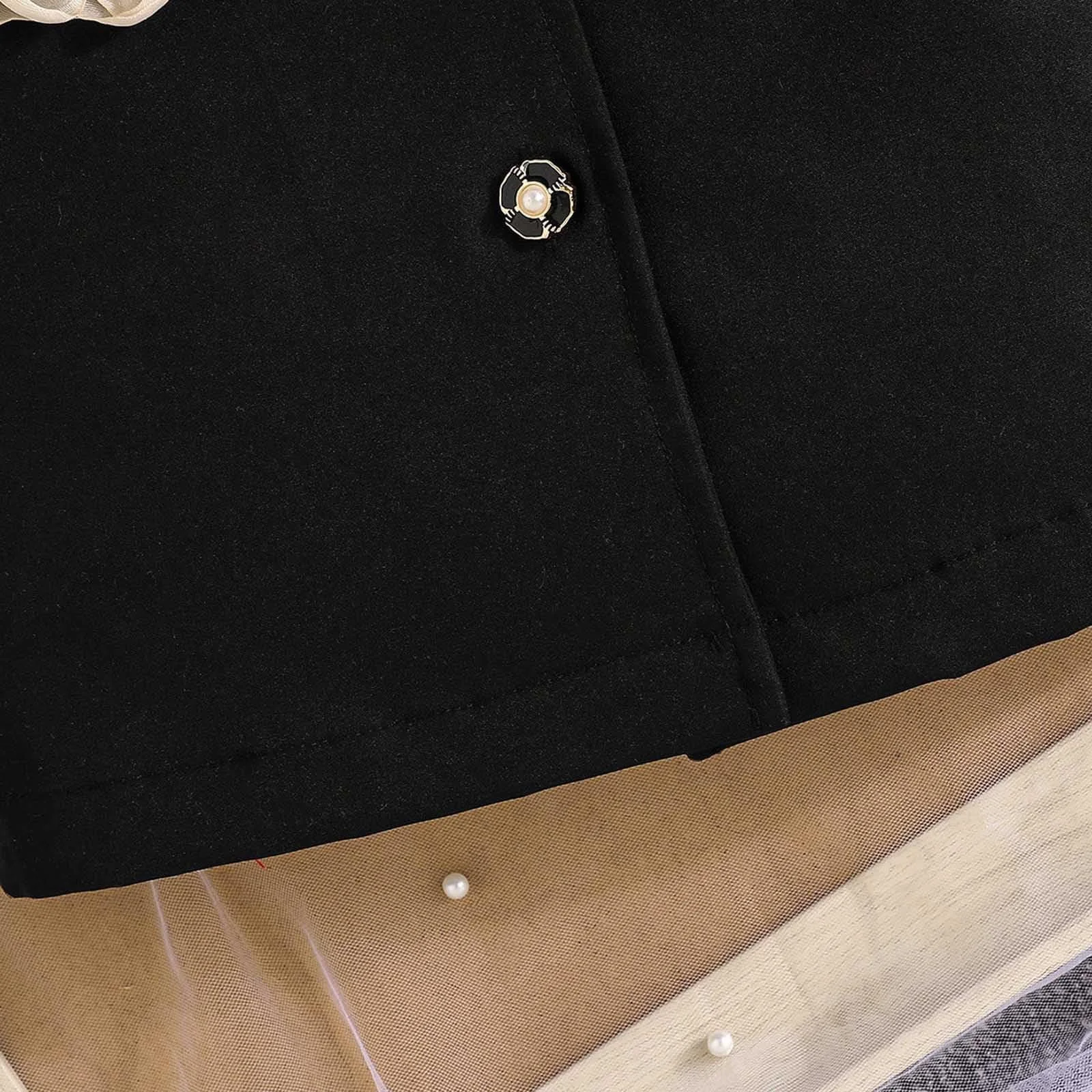 Стильная куртка-пеплум для девочек Generisch с цветочной вышивкой, для малышей и больших детей, праздничная одежда, фото №7