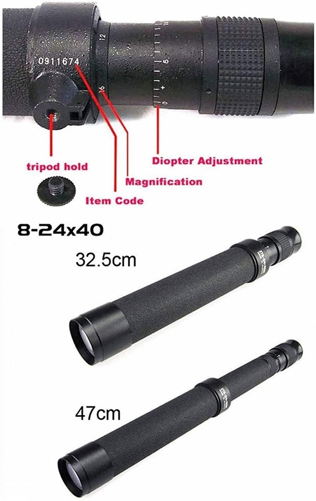 Монокуляр QHYTL Телескоп Портативний Зум Компактний Призма BAK4 Лінза FMC, фото №3