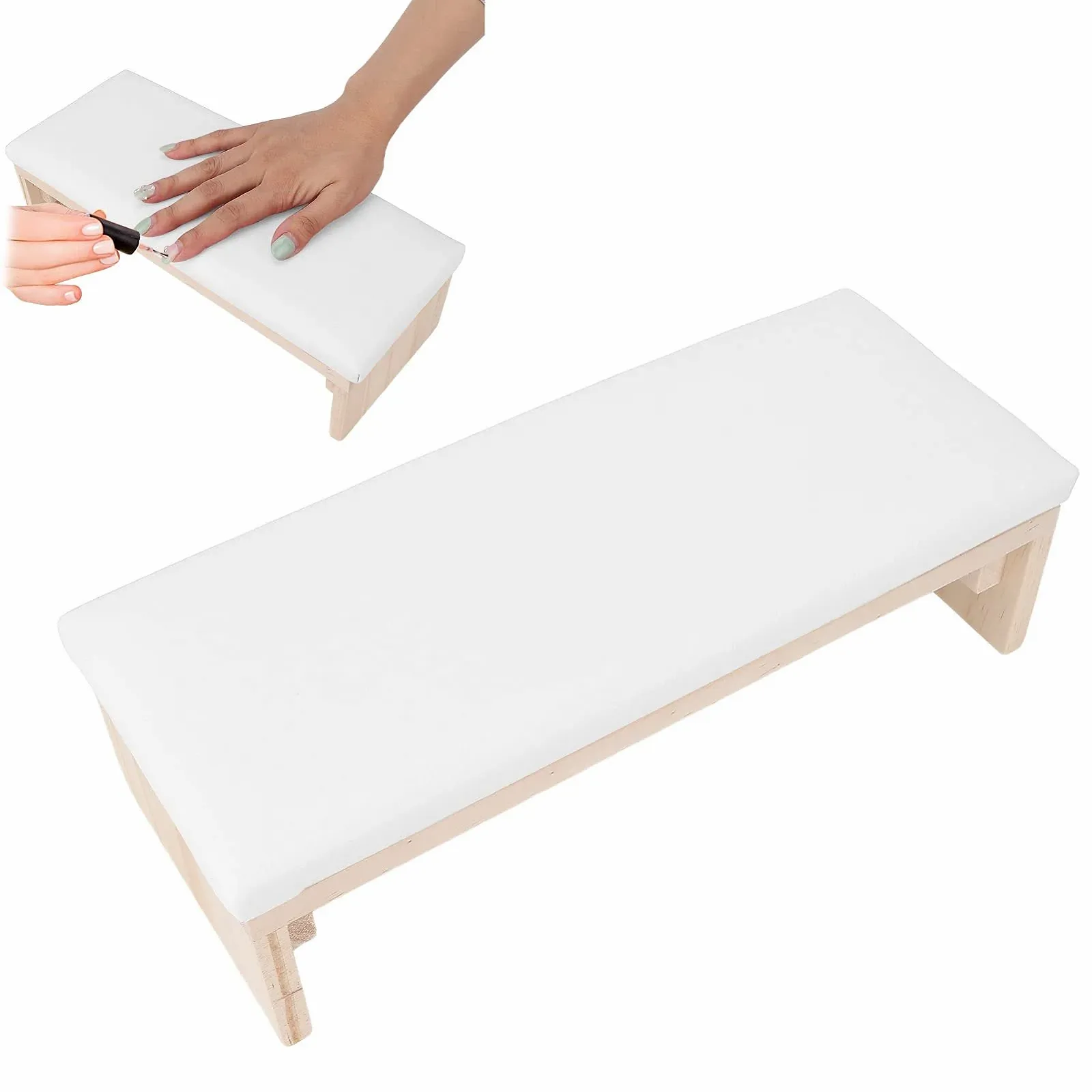 Підставка для рук манікюрна, шкіряна, фото №1