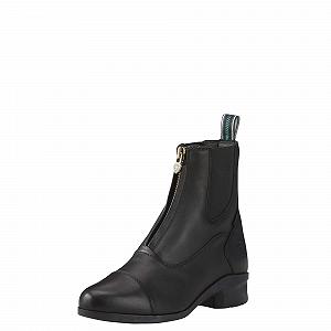 Черевики ARIAT Heritage IV Zip H2O Жіночі Короткі на блискавці Чорні - Фото 1
