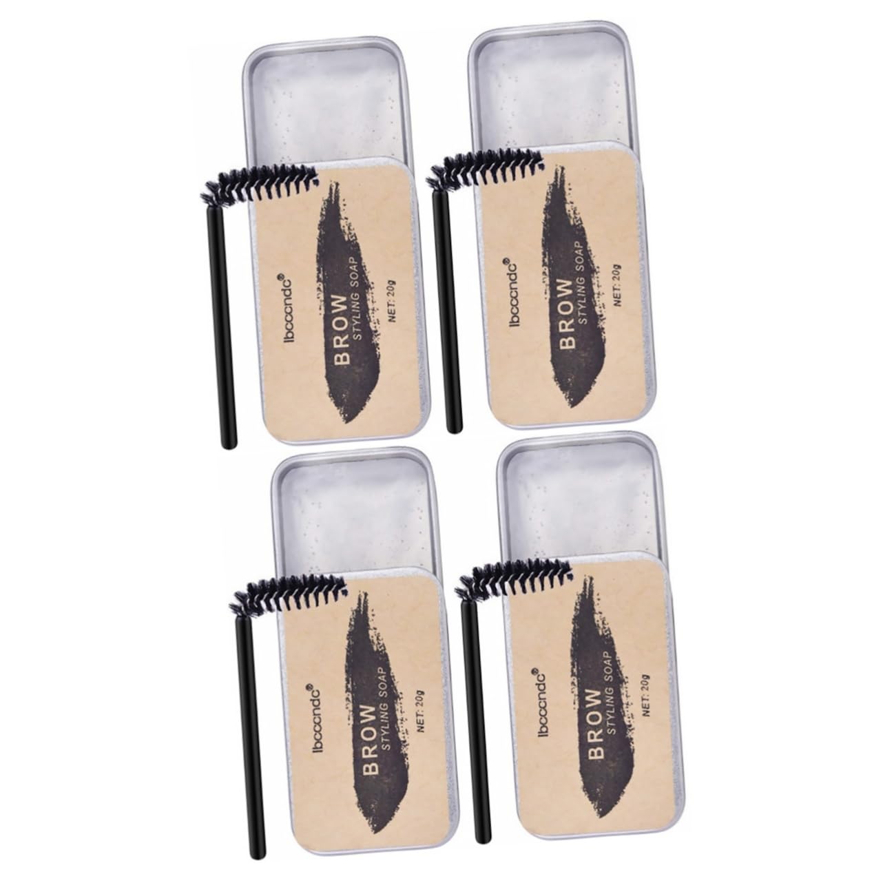 Набор FOMIYES 4 стайлингового крема для бровей натуральное мыло набор геля мыло для укладки воск для крема для бровей мыло для бровей с кистью 4D, фото №1