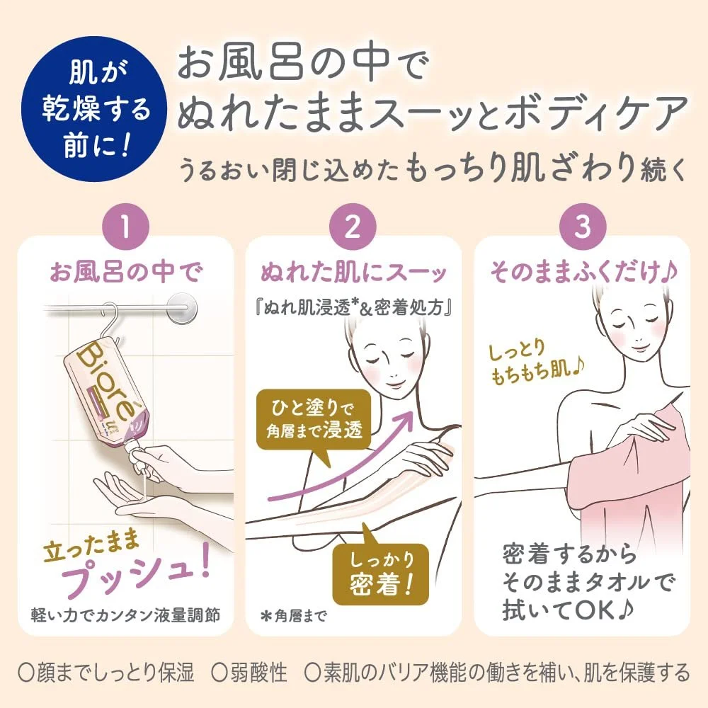 Лосьйон для тіла Biore U The Body Milky для вологої шкіри - змінний блок - Натуральний цитрусовий чай, фото №4