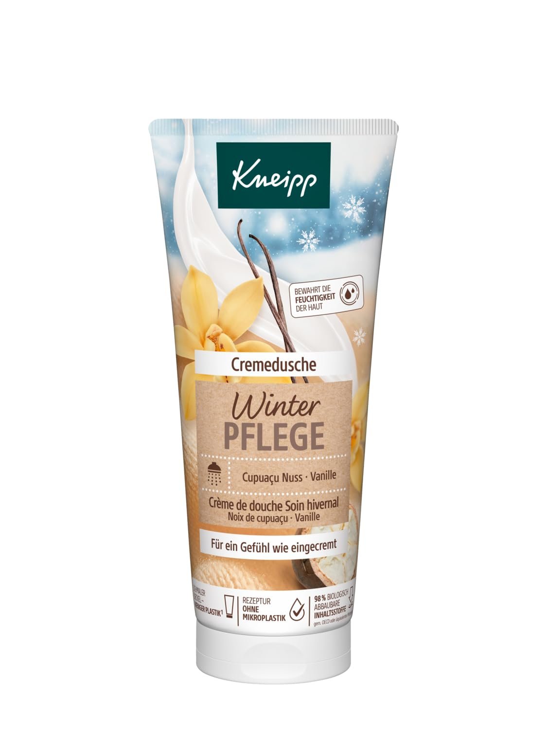 Крем-гель для душа Kneipp Winter Care Орех купуасу и ваниль 200 мл 1 шт., фото №1