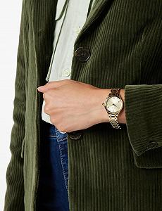 Жіночий годинник Аналоговий Seiko SRZ552P1 Кварцовий механізм, Ремінець з нержавіючої сталі, золотий, Modern synthetic.ua - Фото 1