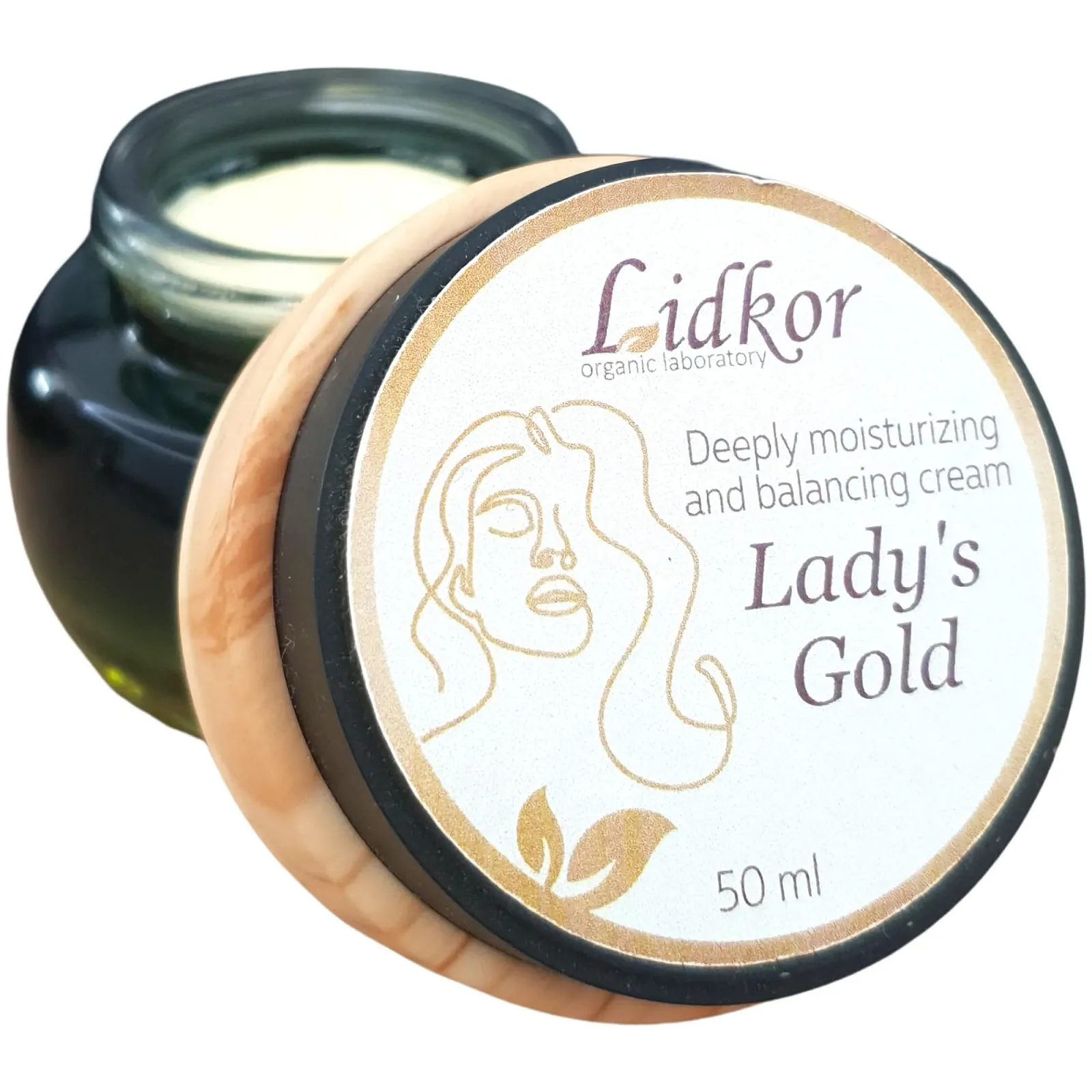 Крем для обличчя Lady's Gold Deep Moisturising зволожувальний денний та нічний з алое вера та олією жожоба 50 мл, фото №1 Крем для обличчя Lady's Gold Deep Moisturising зволожувальний денний та нічний з алое вера та олією жожоба 50 мл, фото №1