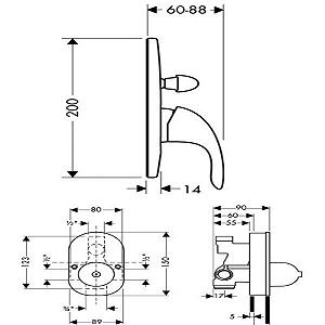Смеситель для ванной комнаты HANSGROHE Focus 31745000 synthetic.ua - Фото 1