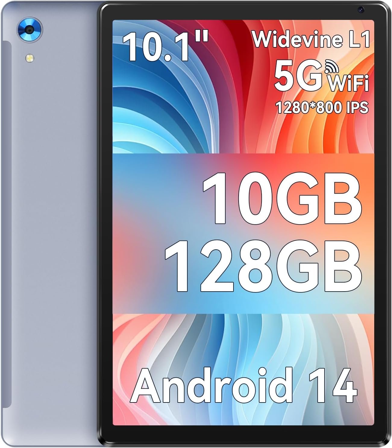 Планшет 10.1" Ainmel С107 4+6/128 ГБ 8 ядер Android 14 5000 mAh Сірий, фото №1