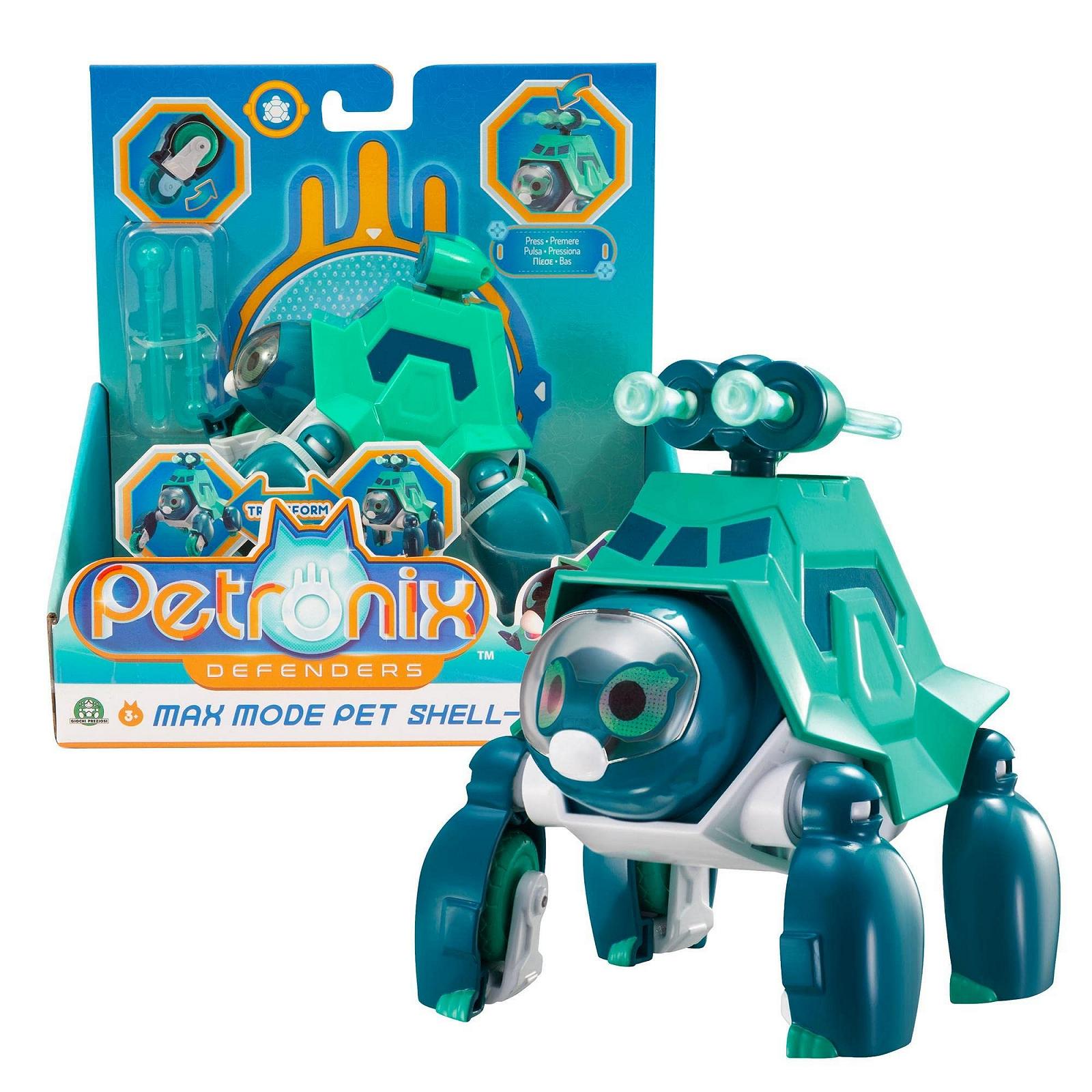 Фигурка Giochi Preziosi Petronix Shell-E Defender, Mission Puppy с механической функцией, 12 см, трансформируемый супергерой, фото №1