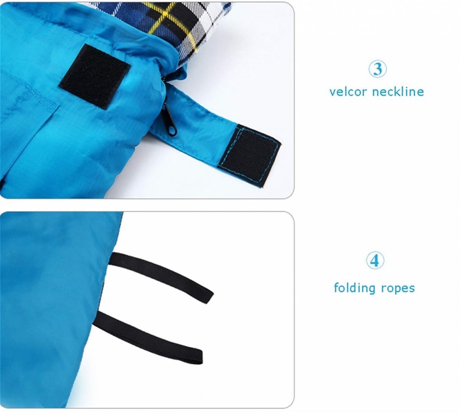 Спальний мішок MYVVKIA Cotton Flannelette з подушкою зимовий портативний компресійний для рюкзинга кемпінгу, фото №7