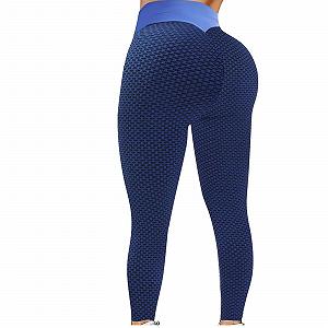 Легінси YEBIRAL Спортивні Honeycomb Scrunch Butt Bubble Push Up Anti Cellulite з високою талією Для фітнесу, йоги - Фото 1