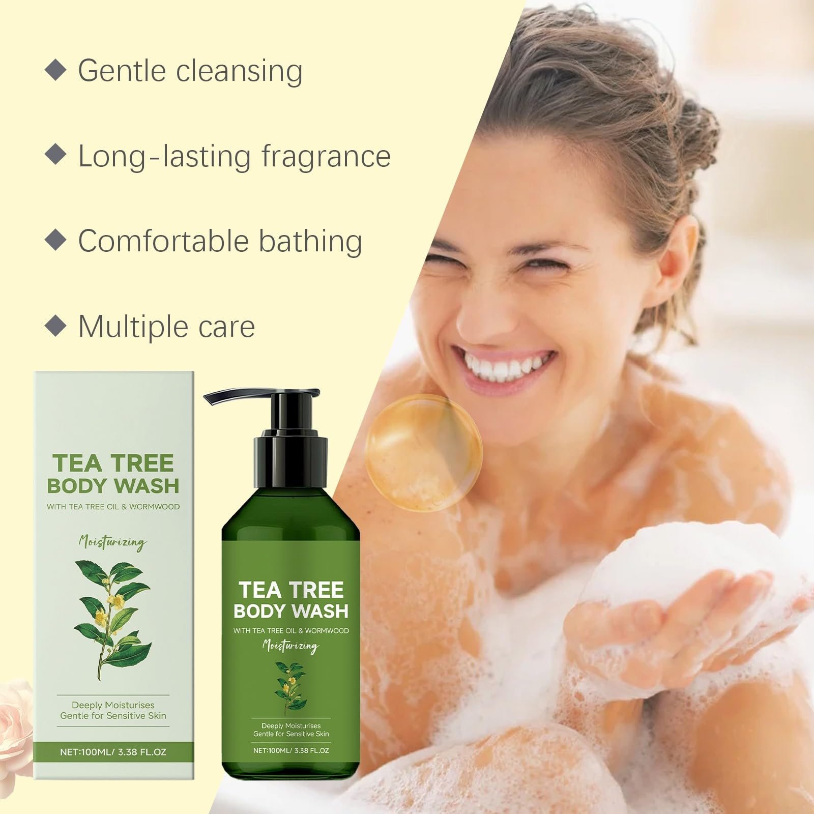 Гель для душу Tea Tree Oil зволожуючий 2 шт., фото №6 Гель для душу Tea Tree Oil зволожуючий 2 шт., фото №6