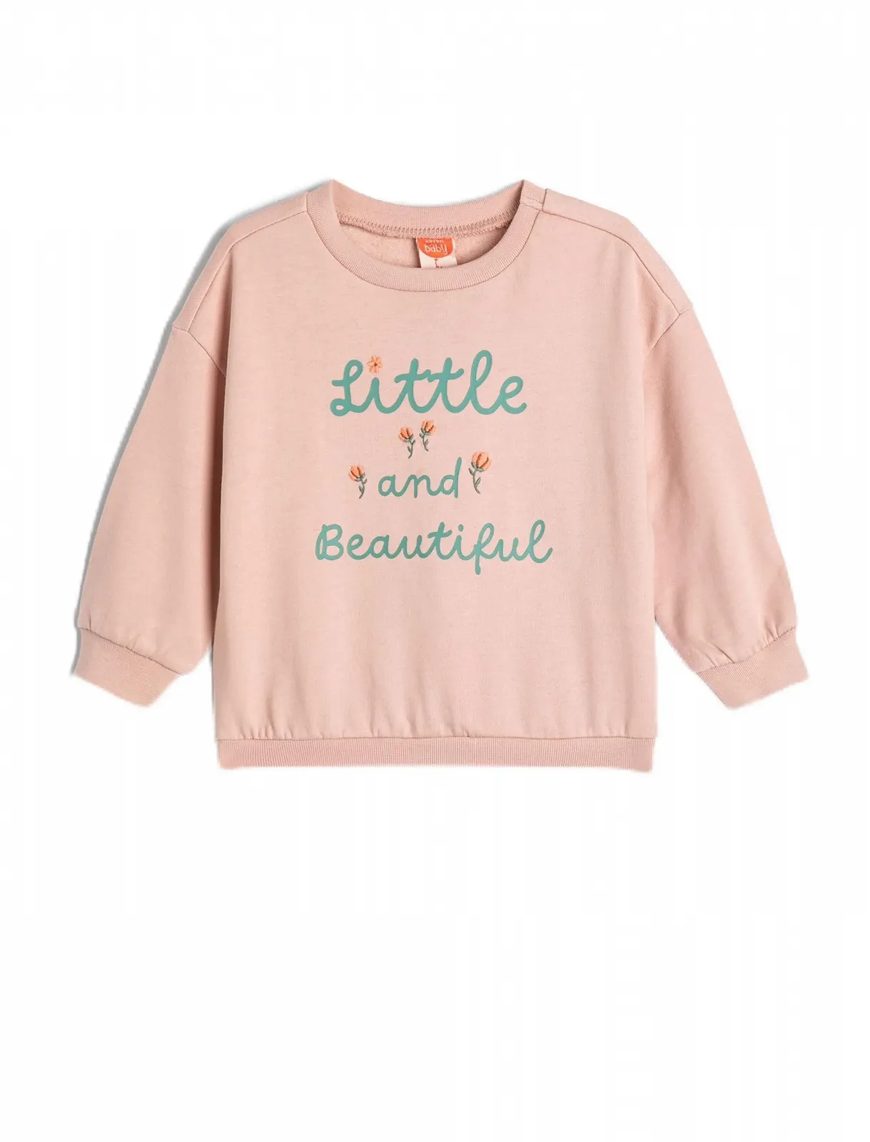 Світшот Koton Дитяча З квітковим принтом, довгими рукавами, круглим вирізом горловини та м'якою внутрішньою стороною, бавовняна, фото №1 Світшот Koton Дитяча З квітковим принтом, довгими рукавами, круглим вирізом горловини та м'якою внутрішньою стороною, бавовняна, фото №1