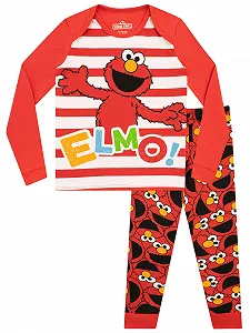 Пижама для девочки Sesame Street Elmo Slim Fit - Фото 1