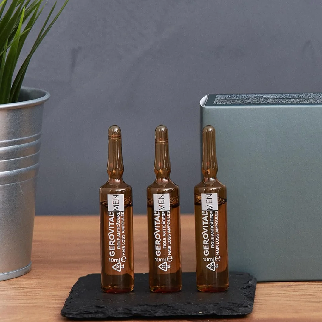 Ампули проти випадіння волосся для чоловіків Gerovital Men з Redensyl та Procapil, 10 ампул x 10 мл, фото №4