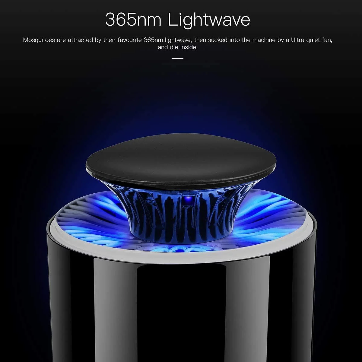 Електричний знищувач комах AICase USB UV лампа 20 м² безшумний, фото №3