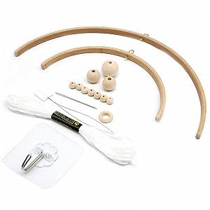 Деревянный мобиль Frame Kit Ветровые колокольчики Beads Bell Frame Стиль 1 Деревянные ветровые колокольчики - Фото 1