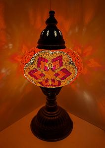 Настільна лампа Samarkand Lights Mosaic L Помаранчево-червона зірка - Фото 1