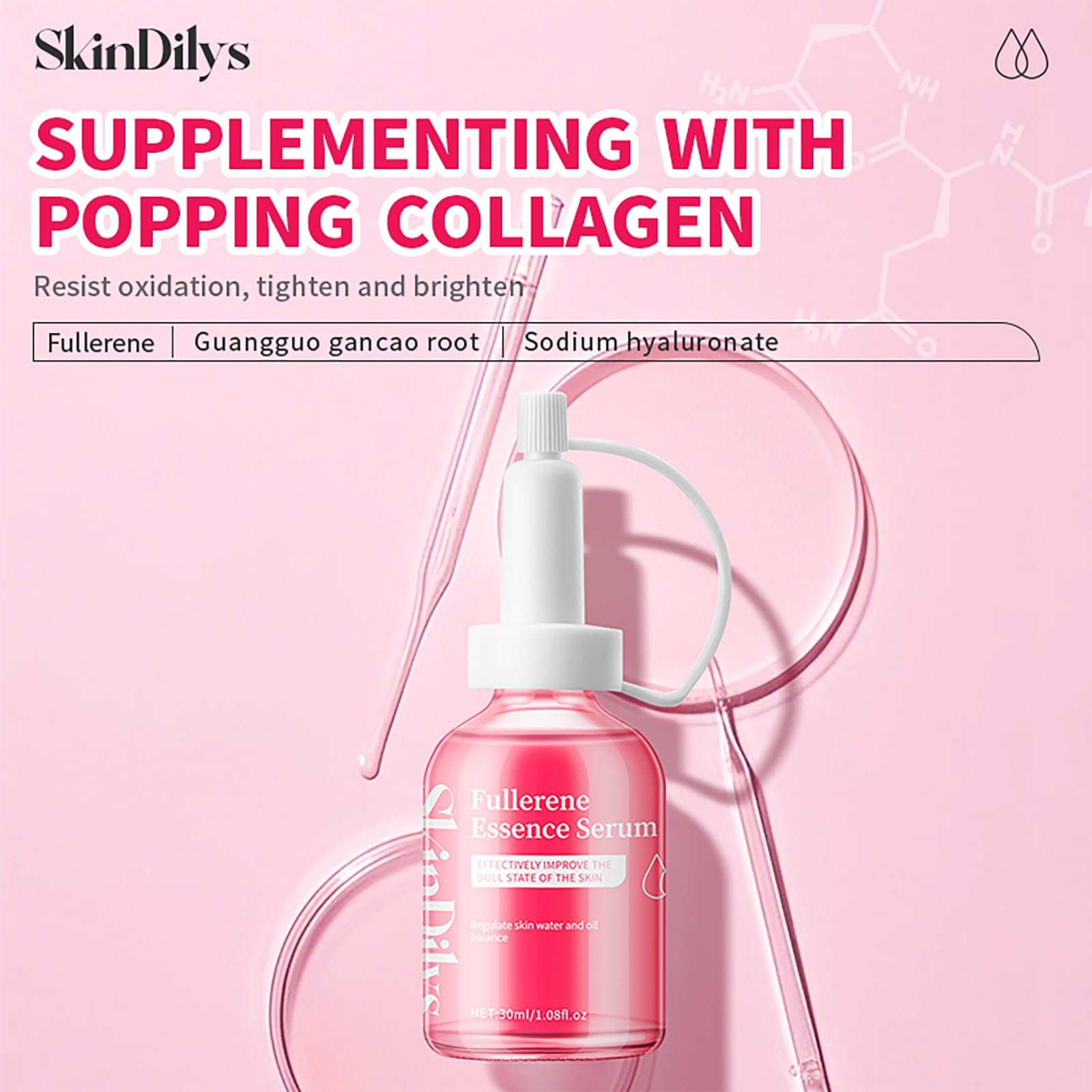 Сироватка SkinDilys Australia Fullerene Anti-Ageing Brightening Deep Hydration 30 мл, фото №2