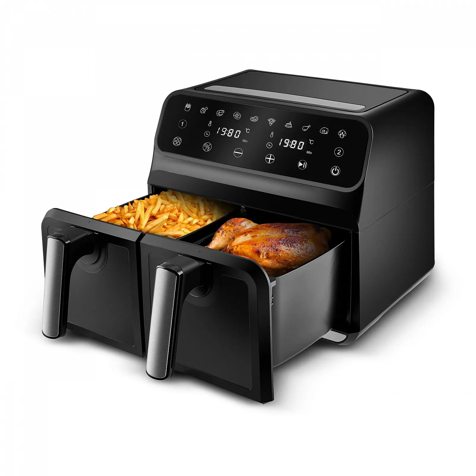 Мультипіч Karaca Multifry XXXL 4+4 л 1700 Вт Digital Twin Airfryer, фото №4 Мультипіч Karaca Multifry XXXL 4+4 л 1700 Вт Digital Twin Airfryer, фото №4