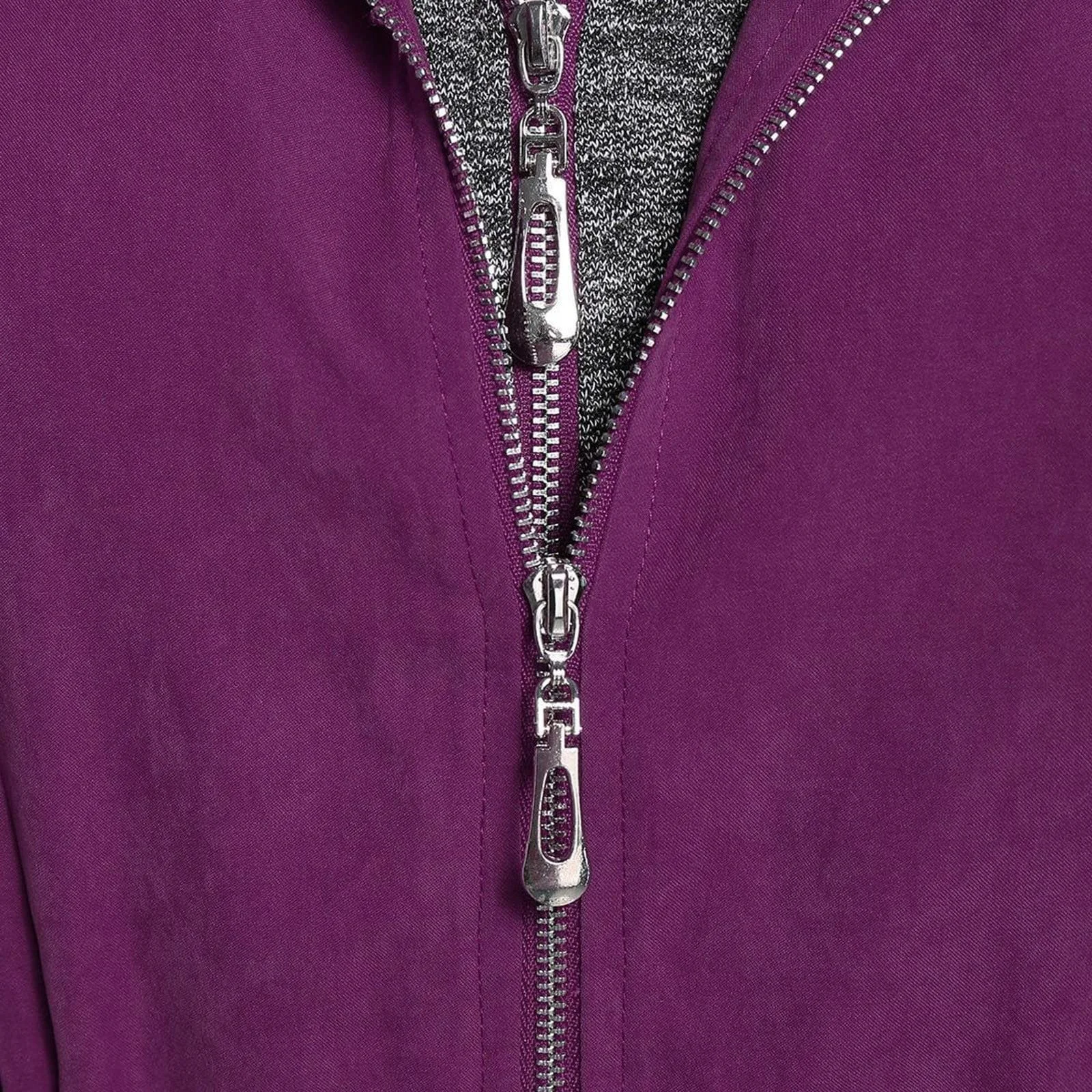 Женская зимняя куртка SRZYMJ Teddy Fur парка, стеганая, фиолетовая, фото №5 Женская зимняя куртка SRZYMJ Teddy Fur парка, стеганая, фиолетовая, фото №5