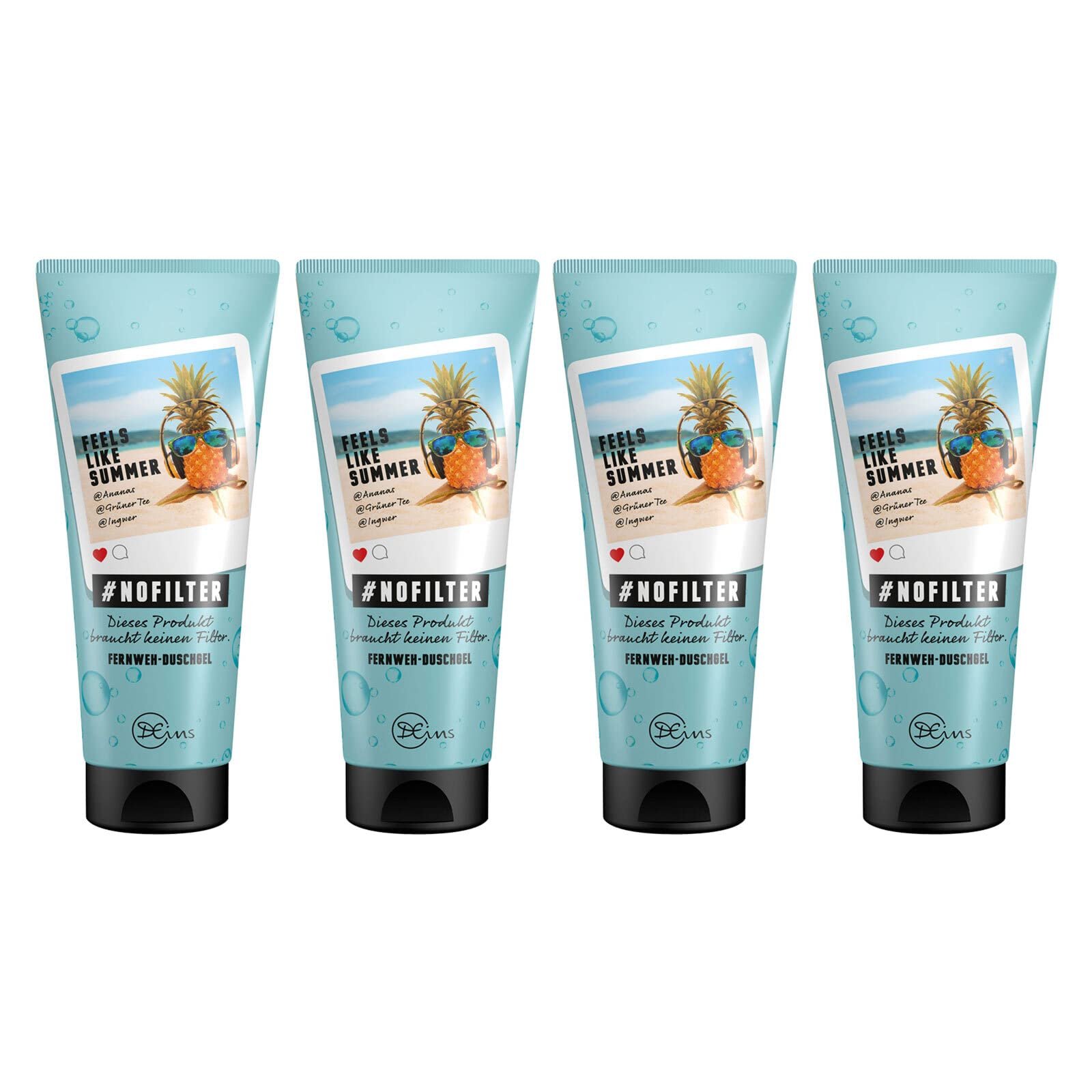 Гель для душу Dresdner Essenz Feels Like Summer веганський 4 x 250 мл, фото №1