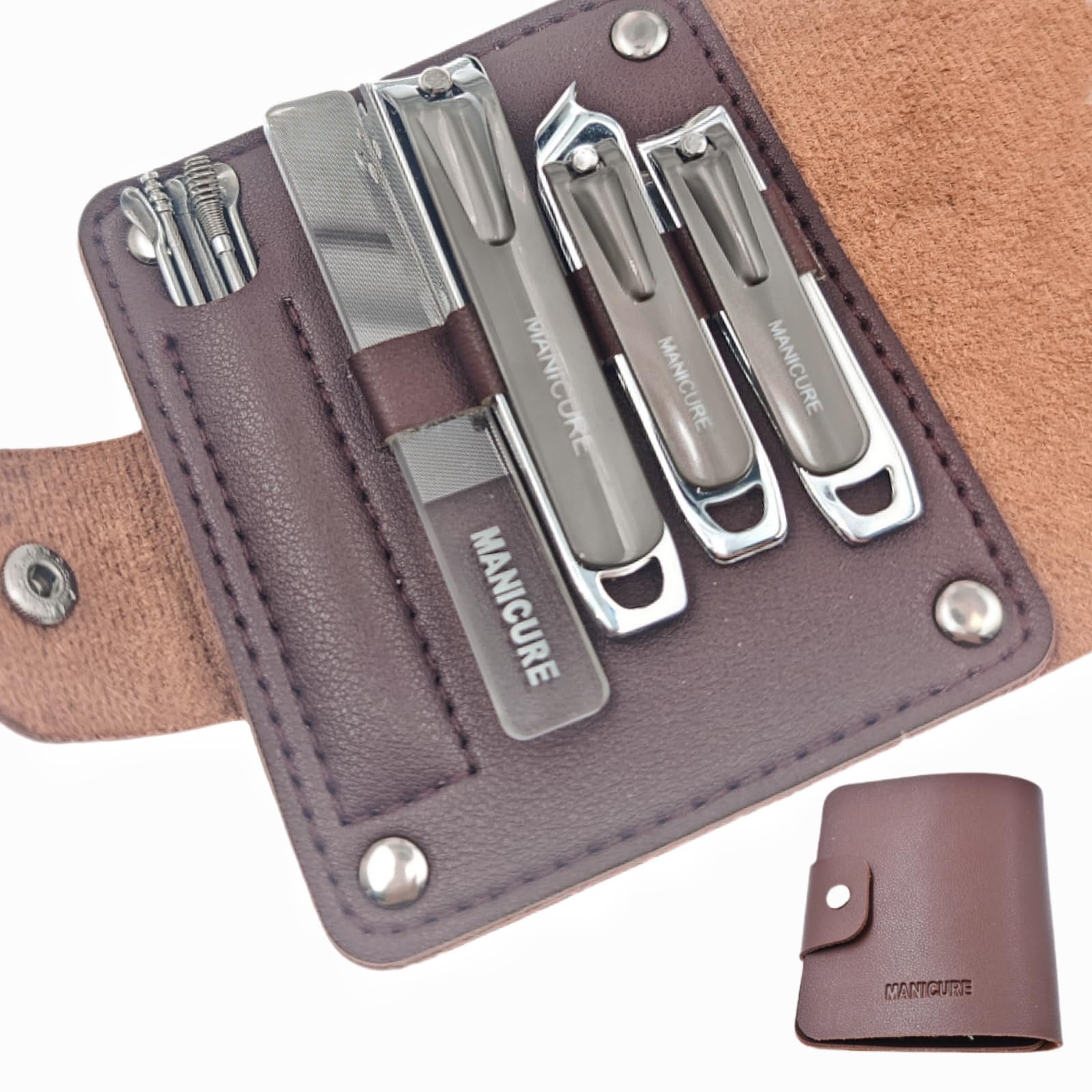 Набір для манікюру та педикюру ZHIYE 10 предметів, (сірий металік), фото №1 Набір для манікюру та педикюру ZHIYE 10 предметів, (сірий металік), фото №1