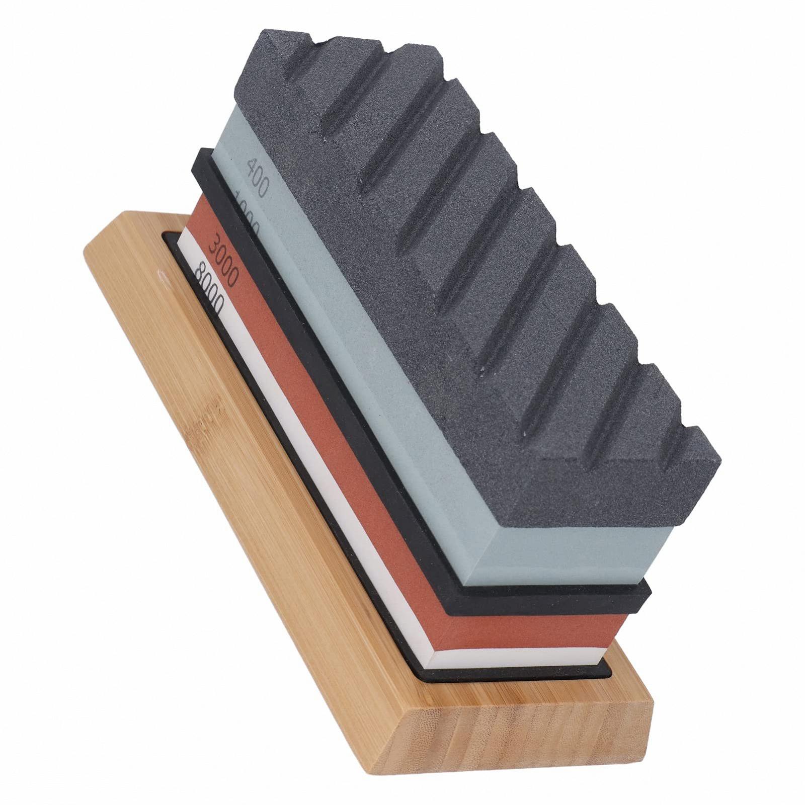 Набір точильних каменів Srliya з бамбуковою основою професійний, фото №4 Набір точильних каменів Srliya з бамбуковою основою професійний, фото №4