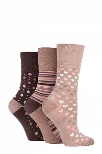 Женские носки Bamboo Patterned 3 пары neutral - Фото 1