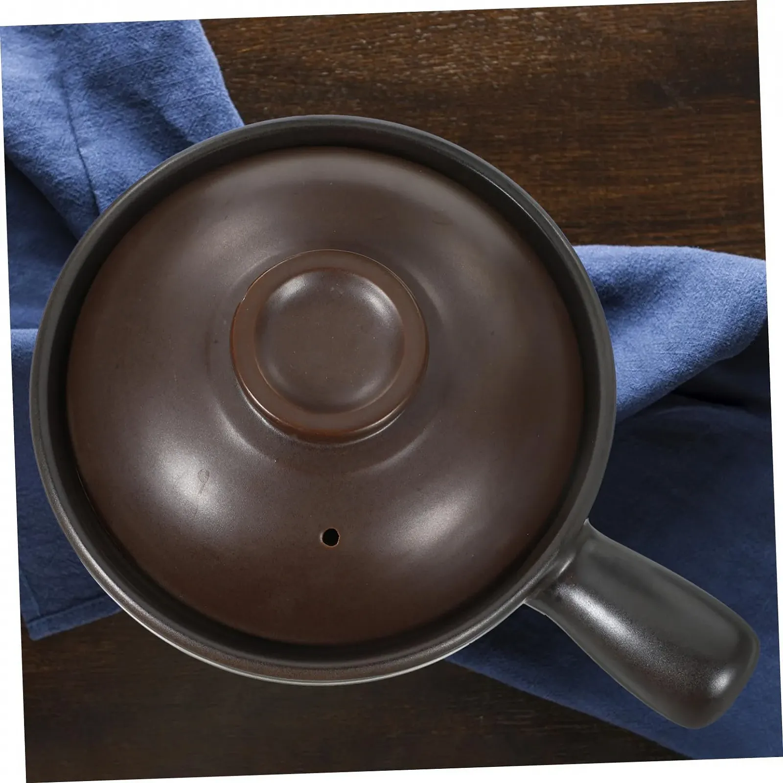 Керамічний горщик PRETYZOOM Traditional Small для рису та супу термостійкий з ручкою, фото №4