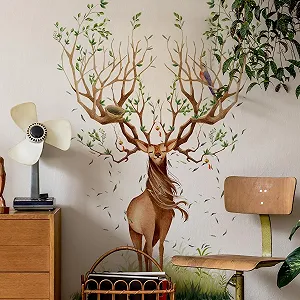 Наклейка на стіну Fresh Nordic Style Elk Лось - Фото 1