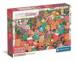 Купить Пазл Clementoni Impossible Christmas Christmas Compact 1000 деталей - Фото 1 Пазл Clementoni Impossible Christmas Christmas Compact 1000 деталей - Фото 1