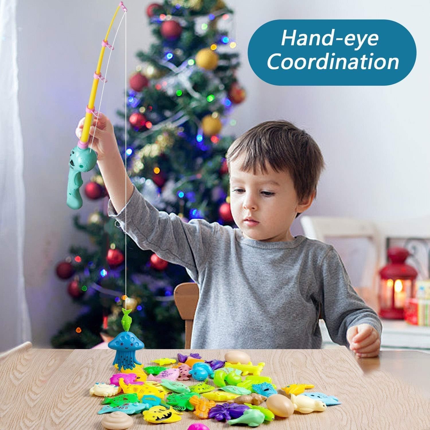 Іграшка для риболовлі 45 штук Магнітна, фото №4