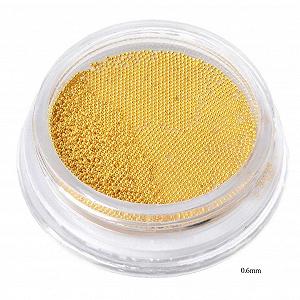 Украшения для ногтей Бисер из нержавеющей стали Мини 0.6 мм Розовое золото synthetic.ua - Фото 1