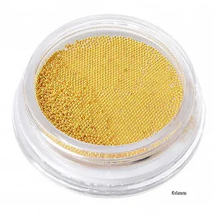 Украшения для ногтей Бисер из нержавеющей стали Мини 0.6 мм Розовое золото synthetic.ua - Фото 1