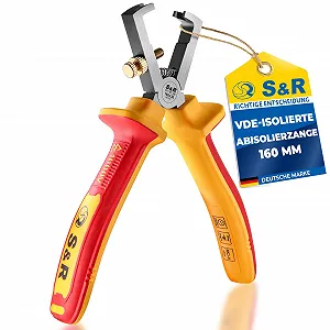 Клещи для снятия изоляции S&R VDE 160 мм 1000V - Фото 1