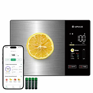 Кухонні ваги Lepulse Nutrition Scale 5 kg з TFT-дисплеєм та аналізом поживних речовин - Фото 1