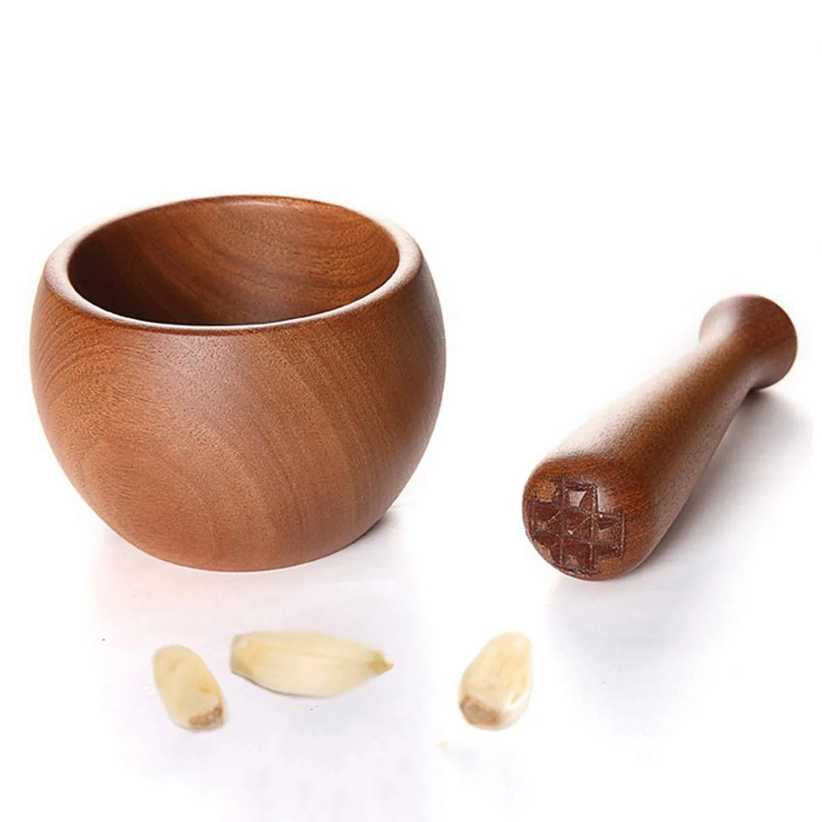 Ступка і товкачик Набір з натурального дерева, фото №6