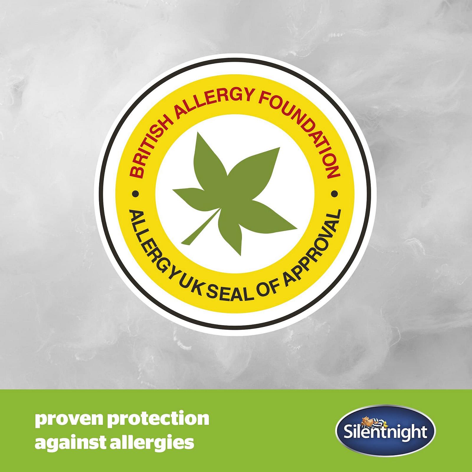 Наматрасник Silentnight Anti Allergy Plus, Белый, Двуспальный, фото №3