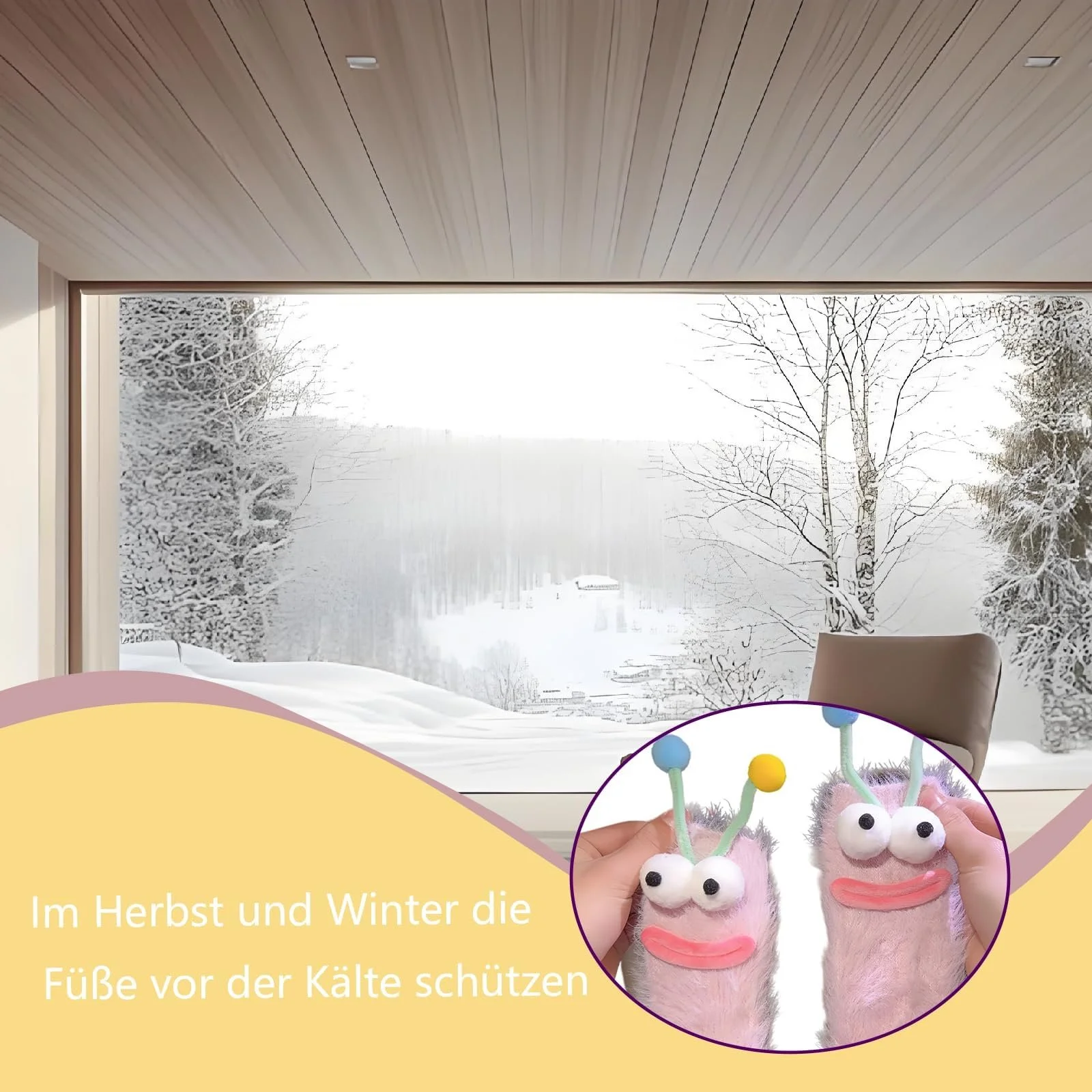 2 пари пухнастих шкарпеток, затишні шкарпетки, жіночі шкарпетки для сну, фото №4 2 пари пухнастих шкарпеток, затишні шкарпетки, жіночі шкарпетки для сну, фото №4