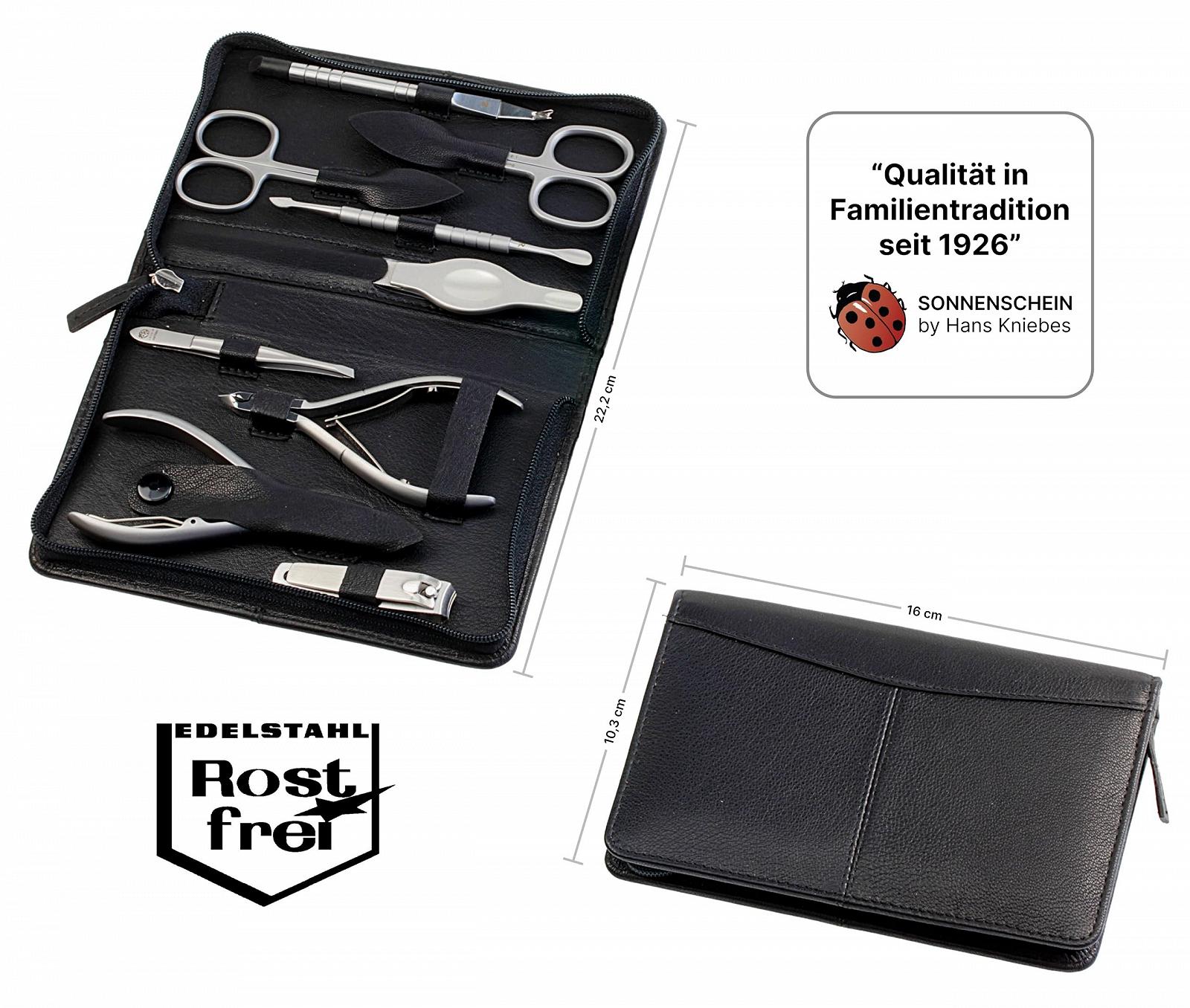 Набір для манікюру Sonnenschein by Hans Kniebes, 9 предметів, чорний, фото №6 Набір для манікюру Sonnenschein by Hans Kniebes, 9 предметів, чорний, фото №6